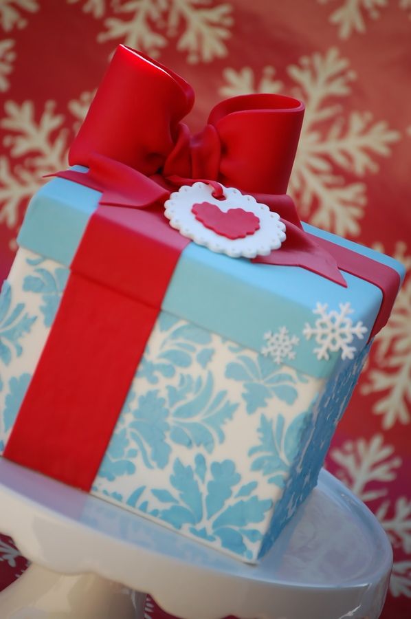 Christmas Gift Box Cake Christmas Gift Box Cake