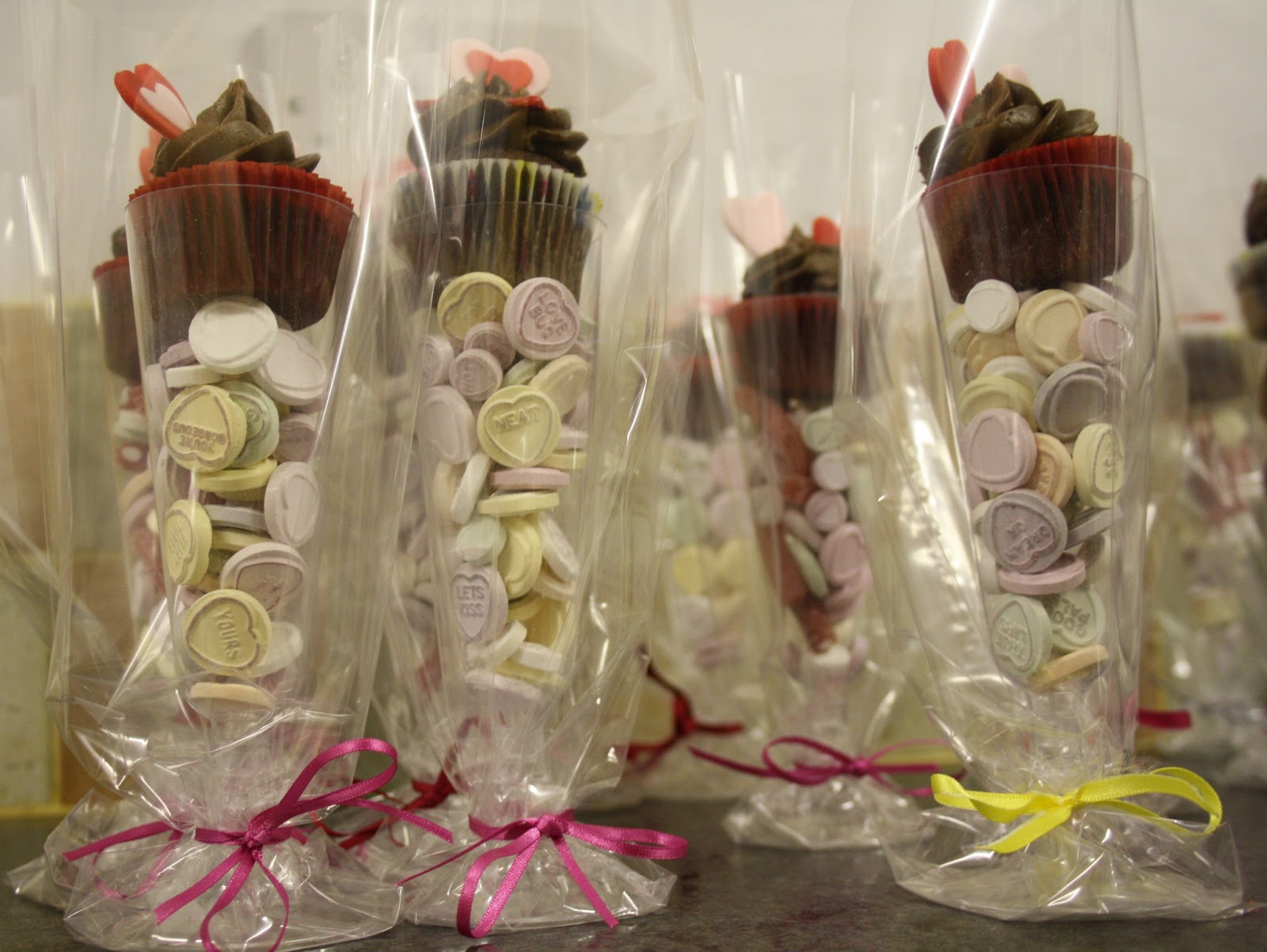 Cupcake in Champagne Flute Glass