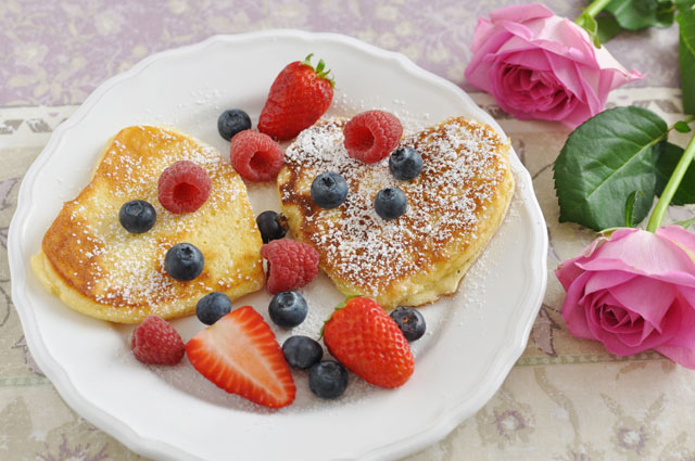 Heart Shaped Chocolate Chip Pancakes Heart Shaped Chocolate Chip Pancakes