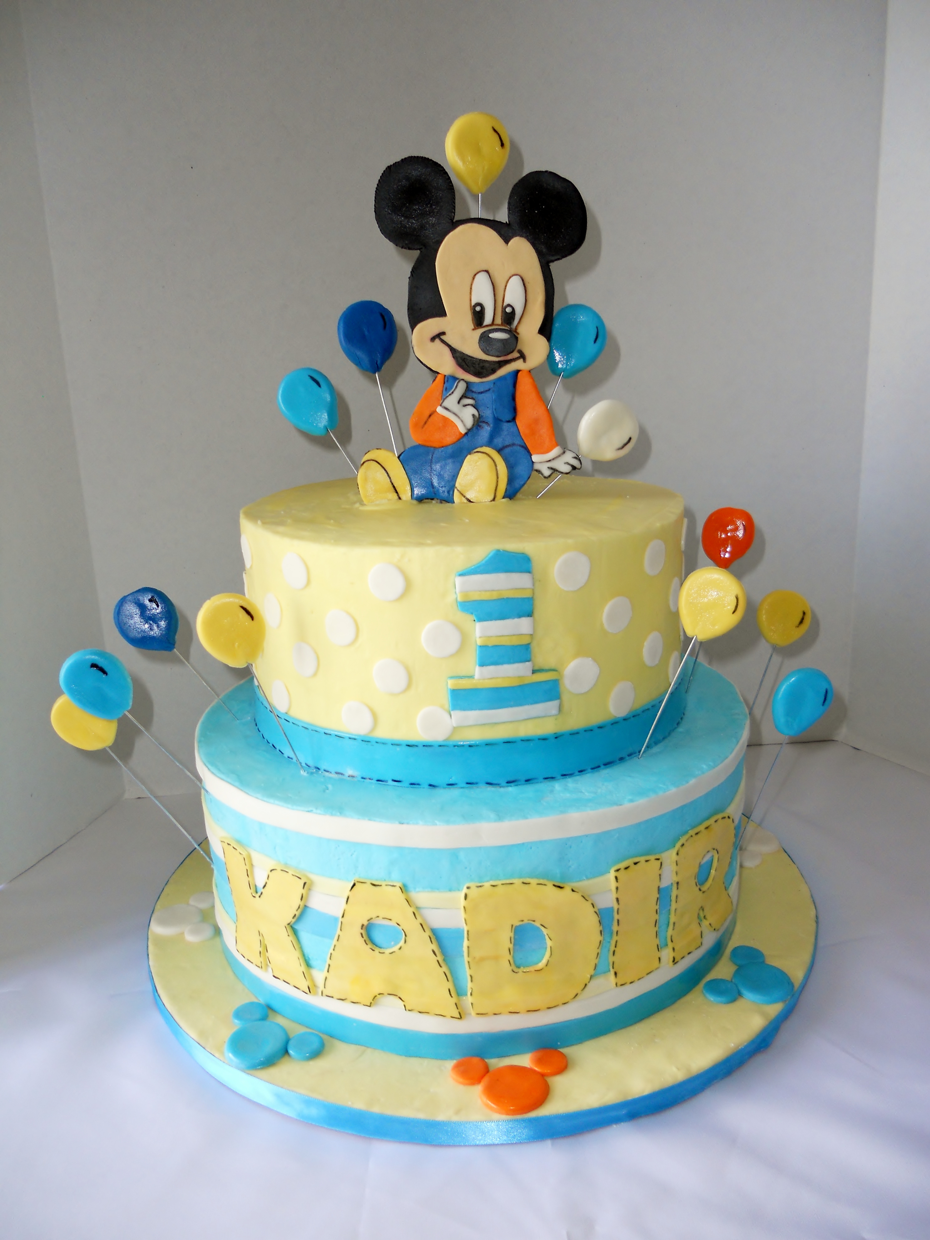 93 First Birthday Cake Boy Mickey Mouse Back To Article Mickey