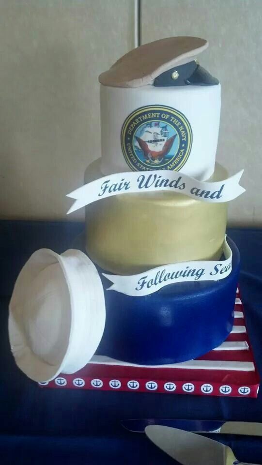 Navy Retirement Cake Navy Retirement Cake