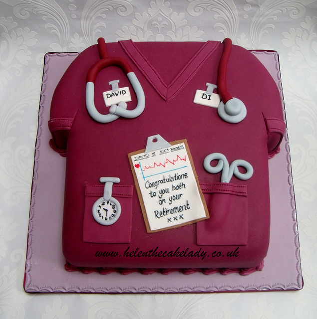 Nurse Retirement Cake Nurse Retirement Cake