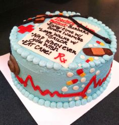 Nurse Retirement Cake Nurse Retirement Cake