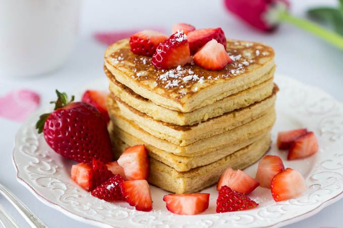 Pancakes for Valentine's Day Pancakes for Valentine's Day