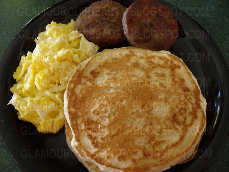 Pancakes Sausage Scrambled Eggs Pancakes Sausage Scrambled Eggs