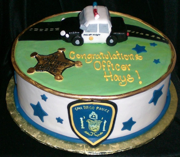 Police Academy Graduation Cake Police Academy Graduation Cake