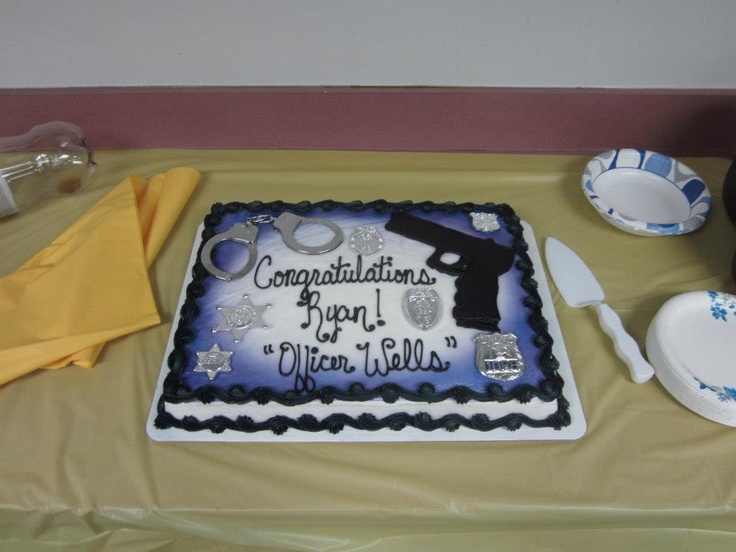 Police Graduation Cake