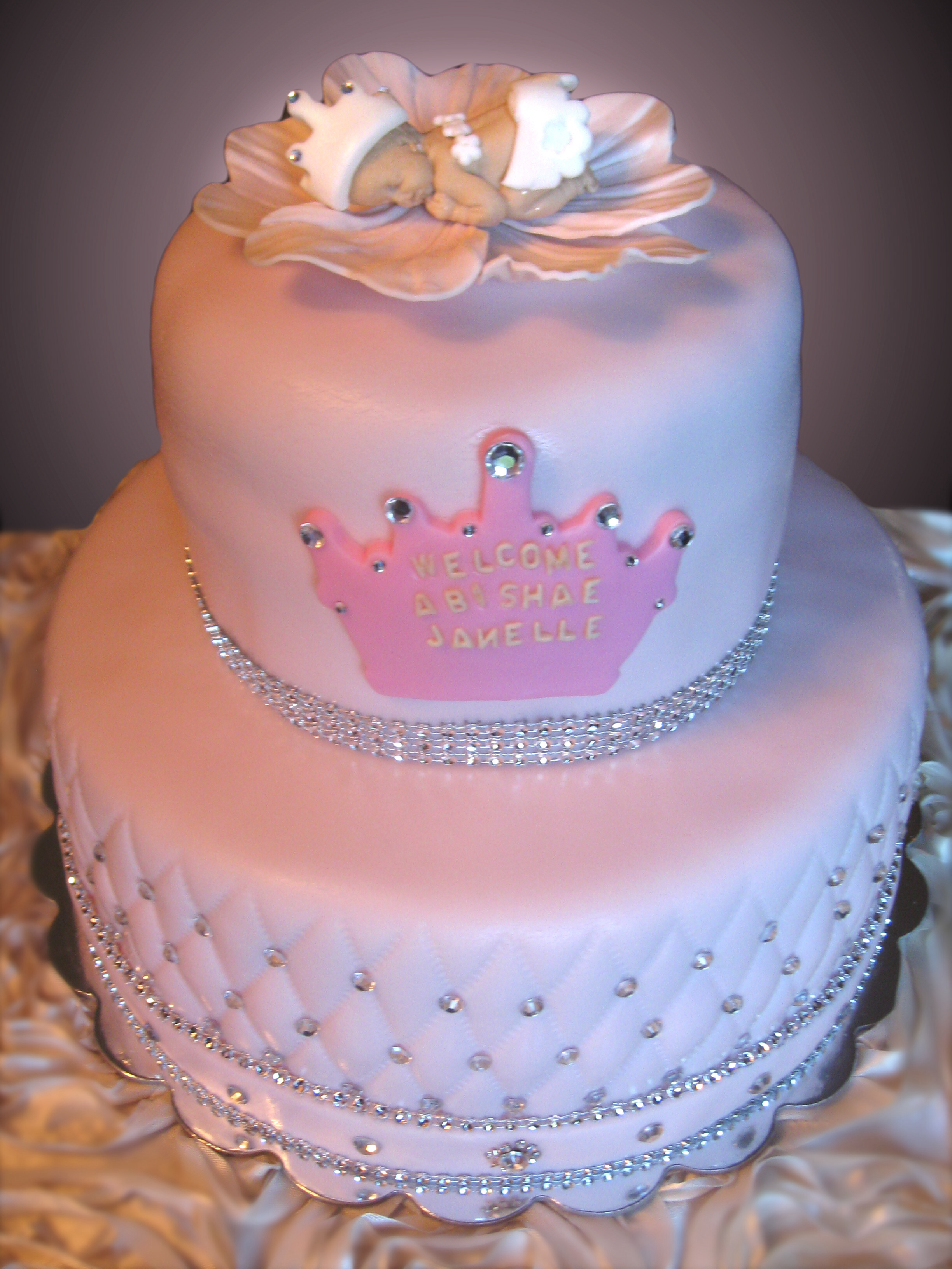 Princess Theme Baby Shower Cake