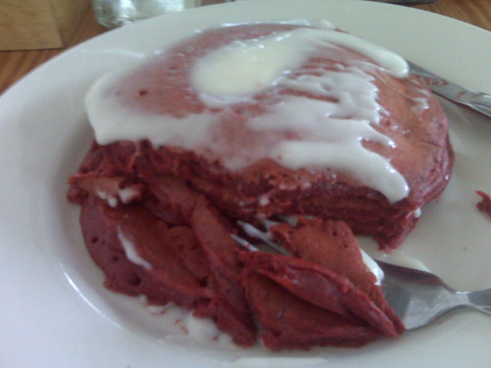 Red Velvet Pancakes Red Velvet Pancakes