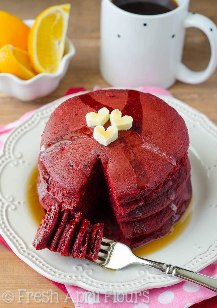 Red Velvet Pancakes Red Velvet Pancakes