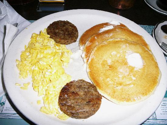 Scrambled Eggs Pancakes and Sausage Scrambled Eggs Pancakes and Sausage