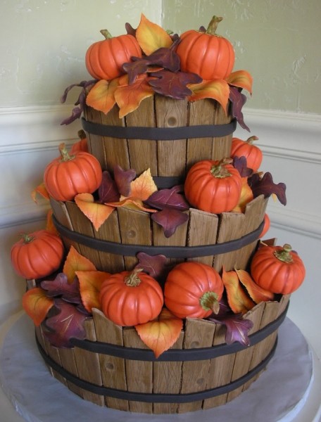 Wedding Cake Fall Idea Autumn Baskets Wedding Cake Fall Idea Autumn Baskets