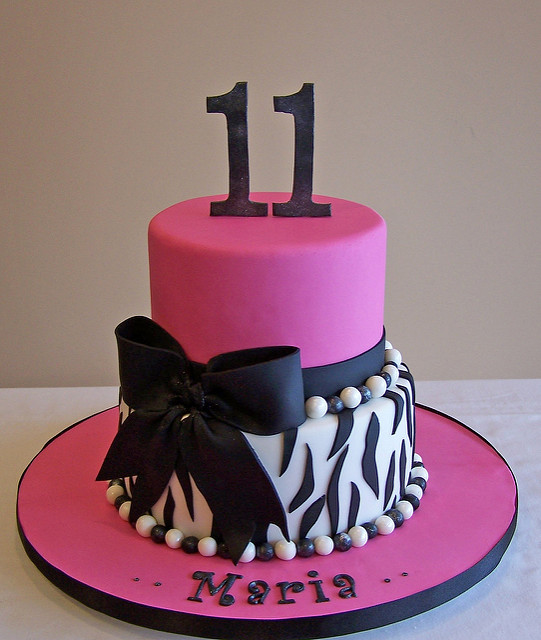 Zebra Print Birthday Cake Zebra Print Birthday Cake