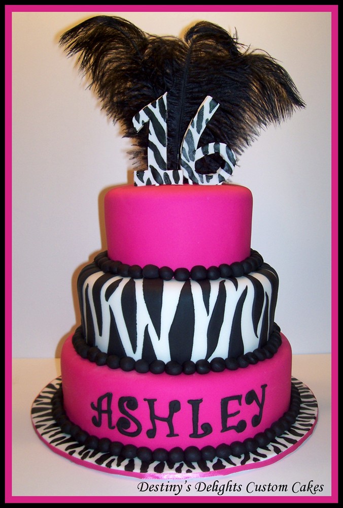 10 Photos of Zebra Print Party Cakes