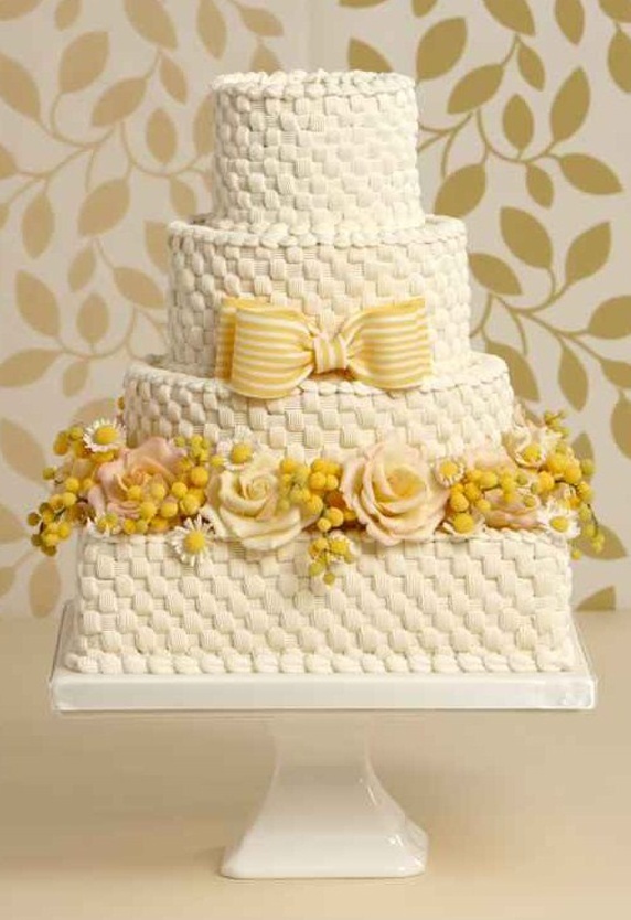 Basketweave Wedding Cake Basketweave Wedding Cake