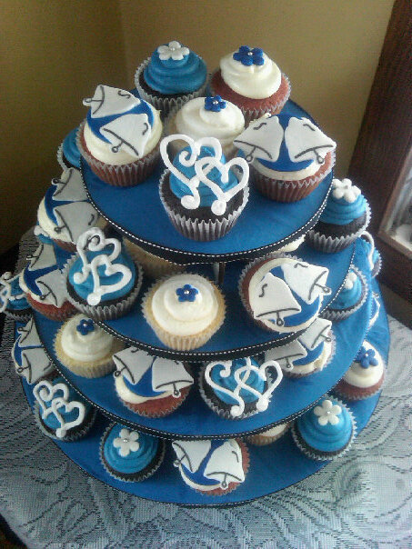 11 Photos of Royal Blue Roses Bridal Shower Cupcakes 11 Photos of Royal Blue Roses Bridal Shower Cupcakes
