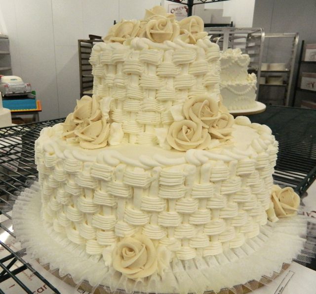 Buttercream Basketweave Cake Buttercream Basketweave Cake