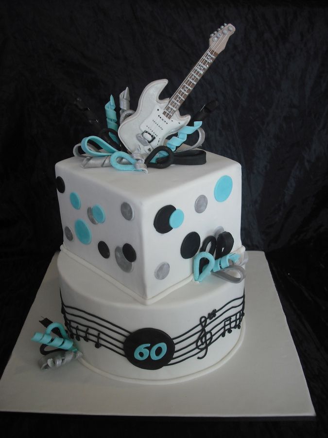 cake with guitar designs