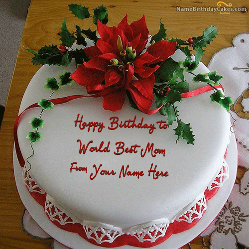 13 Birthday Cakes With Flowers For Mom Photo Happy Birthday Mom