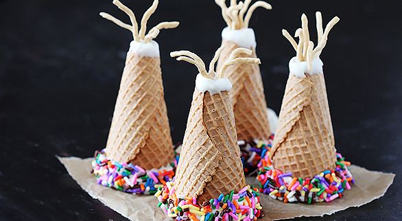Ice Cream Cone Thanksgiving Teepees Ice Cream Cone Thanksgiving Teepees