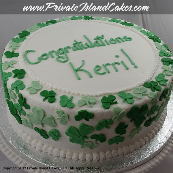 Irish Themed Bridal Shower Cake Irish Themed Bridal Shower Cake