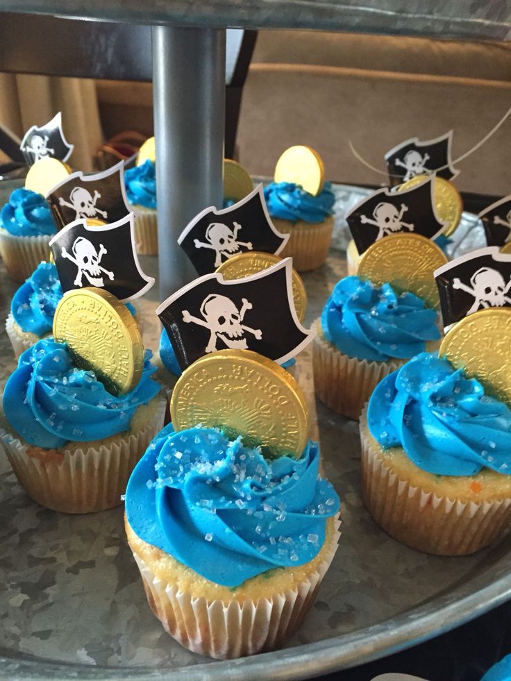 Pirate Birthday Cupcakes Pirate Birthday Cupcakes