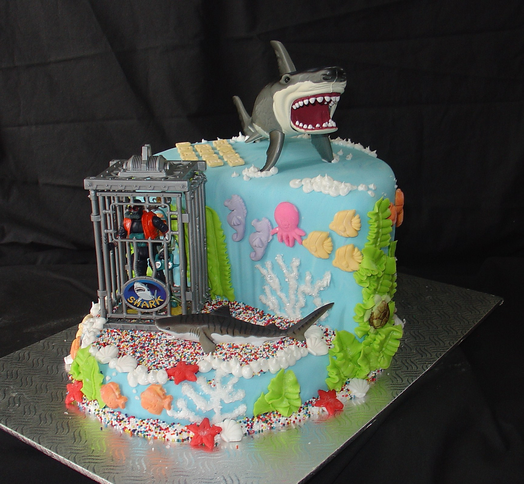 Shark Birthday Cake.