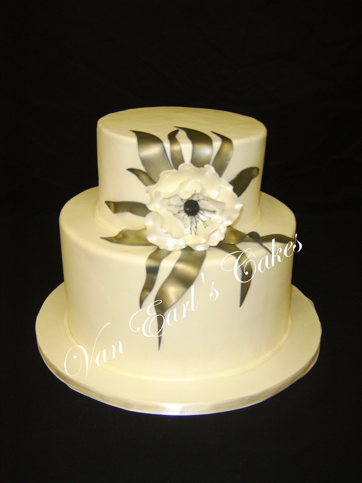 Two Tier Bridal Shower Cake
