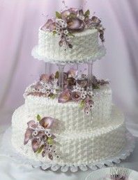 Wedding Cake with Basketweave Wedding Cake with Basketweave