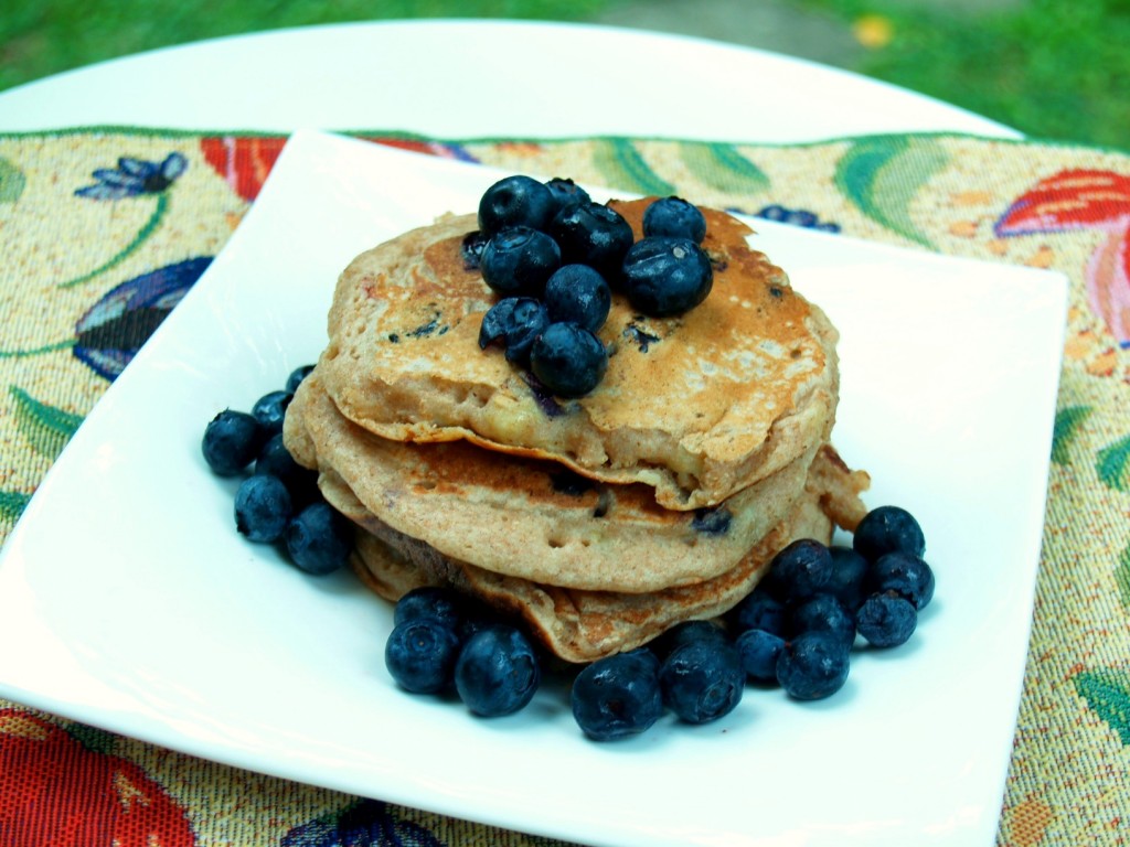 Whole Wheat Blueberry Banana Pancakes Whole Wheat Blueberry Banana Pancakes