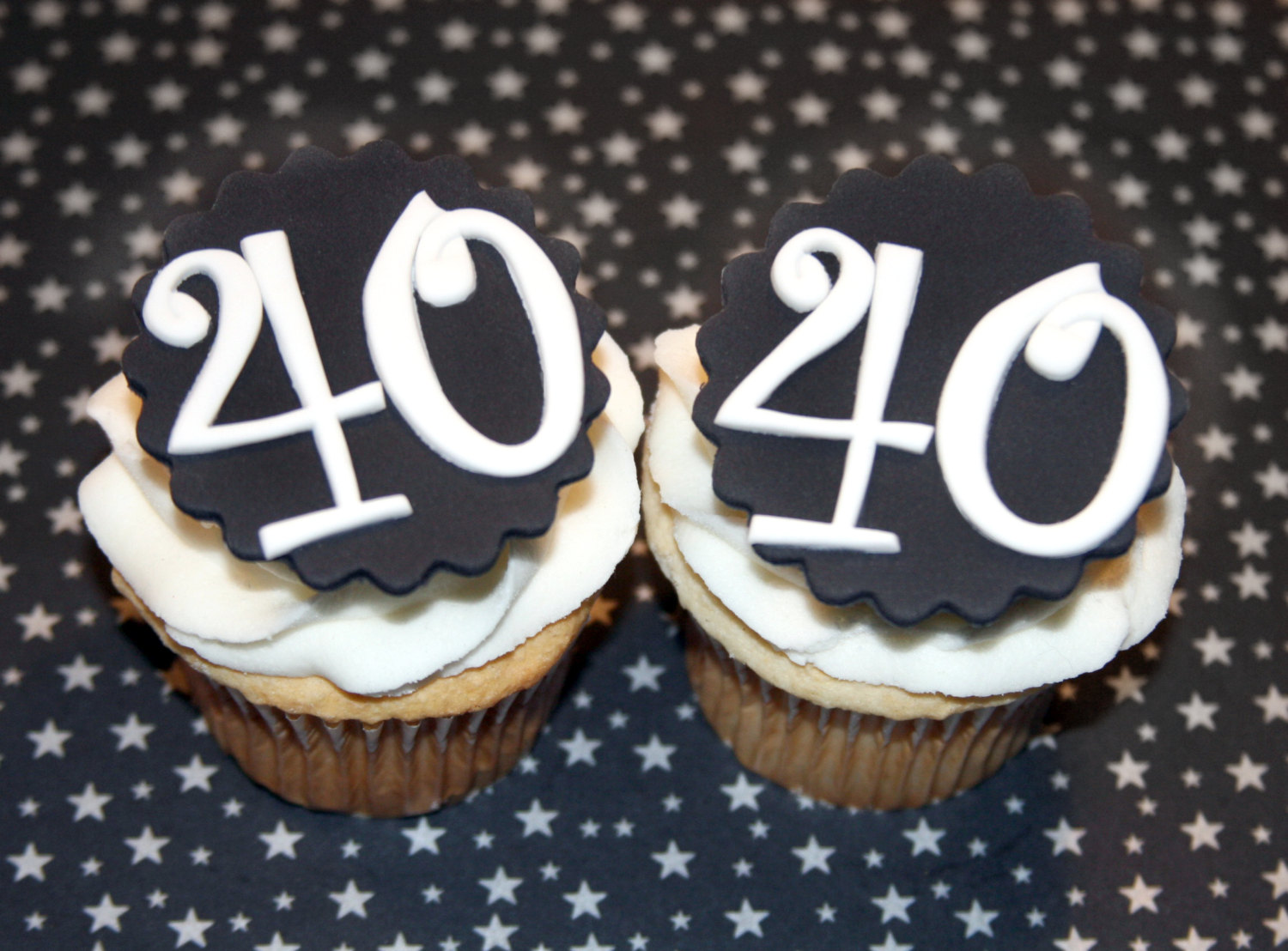 40th Birthday Cupcake Toppers 40th Birthday Cupcake Toppers