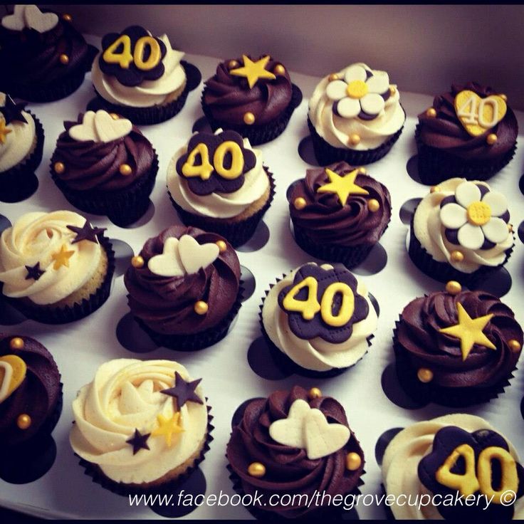 12 Photos of 40th Birthday Cakes And Cupcakes For A Party 12 Photos of 40th Birthday Cakes And Cupcakes For A Party