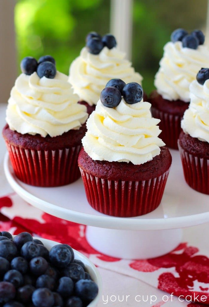 4th of July Red Velvet Cupcake Recipe 4th of July Red Velvet Cupcake Recipe