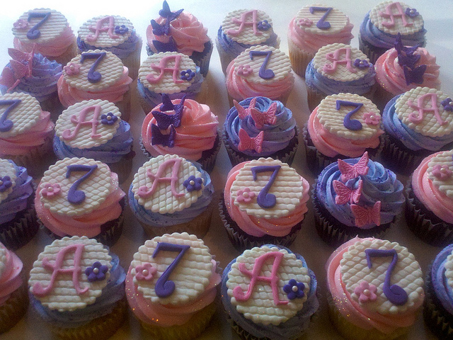 7 Year Old Girls Birthday Cupcakes 7 Year Old Girls Birthday Cupcakes