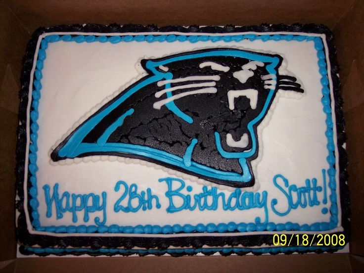 Carolina Panthers Birthday Cake Carolina Panthers Birthday Cake