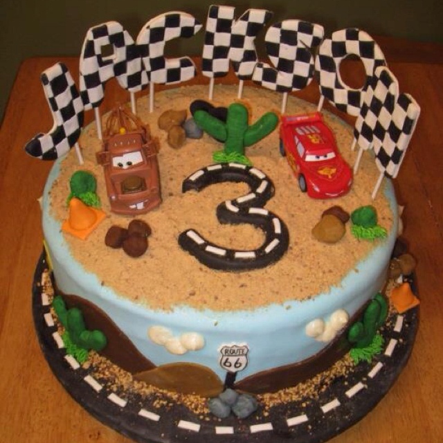Disney Cars 3rd Birthday Cake Disney Cars 3rd Birthday Cake