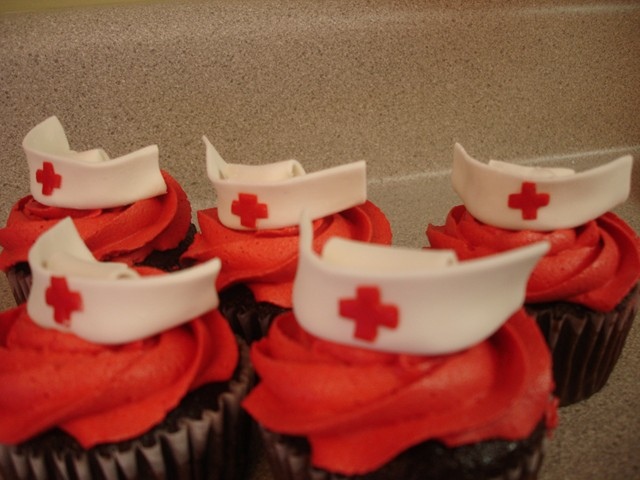 Fondant Nurse Hat