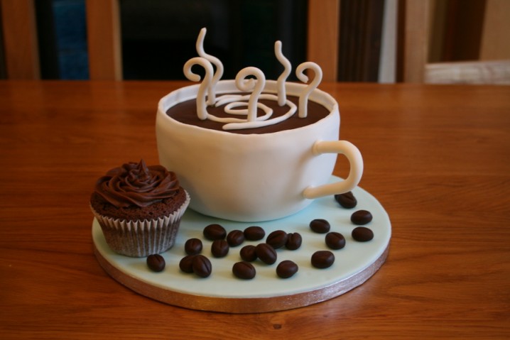 Happy Birthday Cake and Coffee Happy Birthday Cake and Coffee