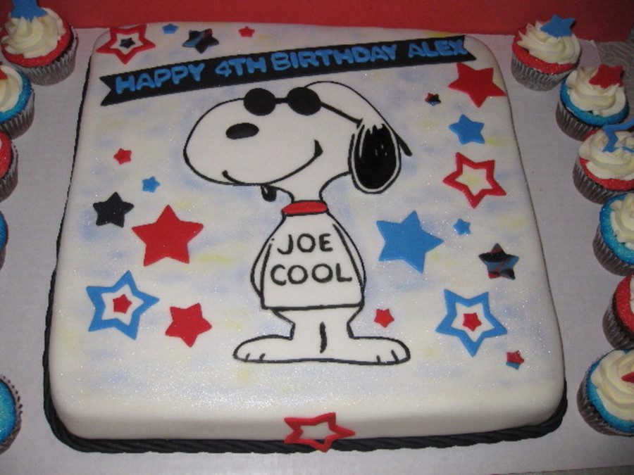 Joe Cool Happy Birthday Cake