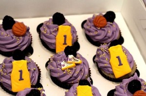 Lakers Basketball Cupcakes Lakers Basketball Cupcakes