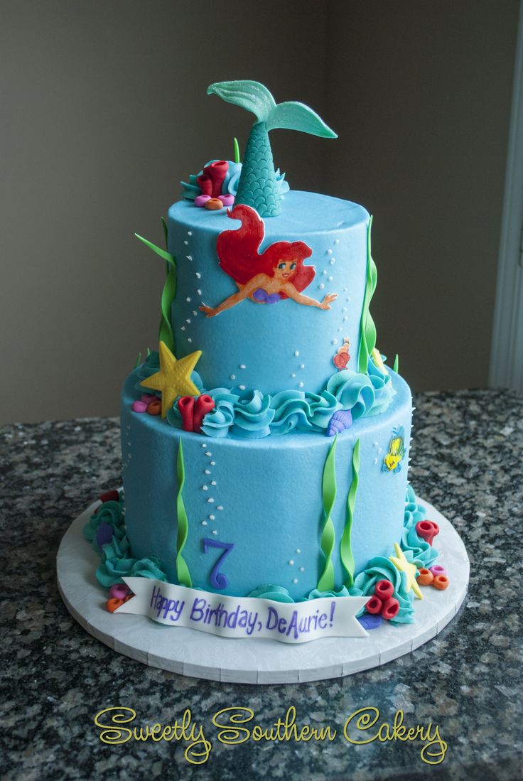Mermaid Birthday Cake Mermaid Birthday Cake