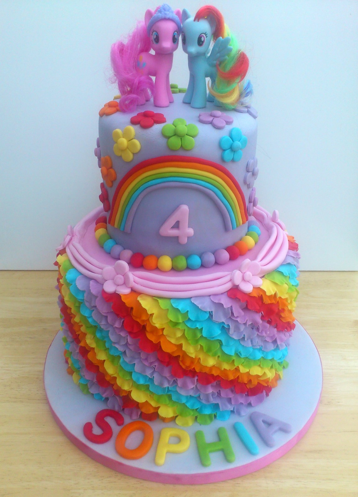 My Little Pony Rainbow Birthday Cake My Little Pony Rainbow Birthday Cake