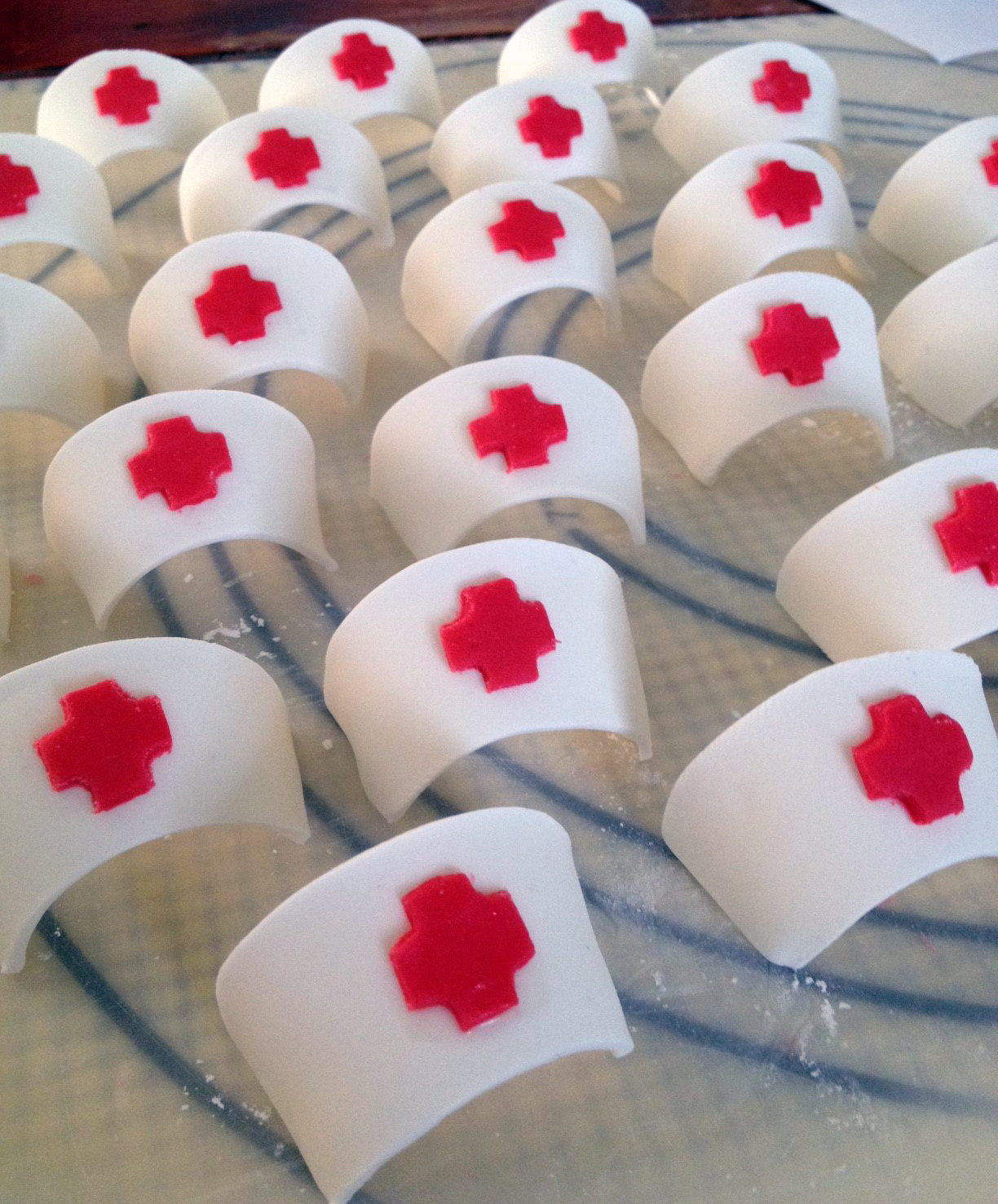 Nurse Hat Cupcake Toppers