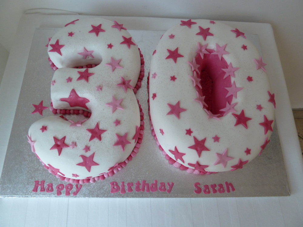 Pink 30th Birthday Cake Pink 30th Birthday Cake