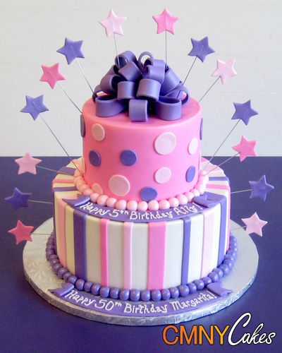 Pink and Purple Birthday Cake Pink and Purple Birthday Cake