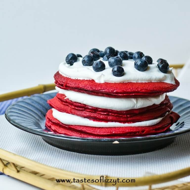 Red Velvet Pancakes with Cake Mix Red Velvet Pancakes with Cake Mix