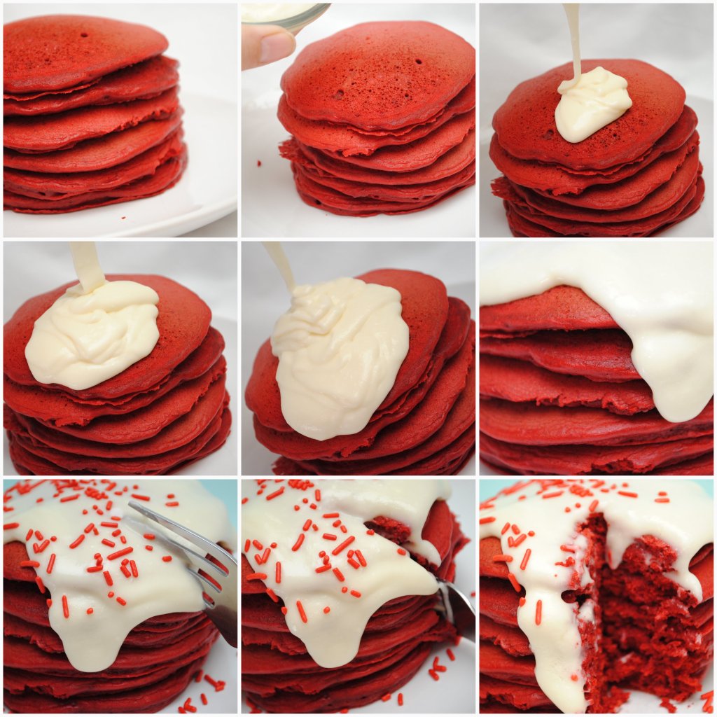 Red Velvet Pancakes Red Velvet Pancakes