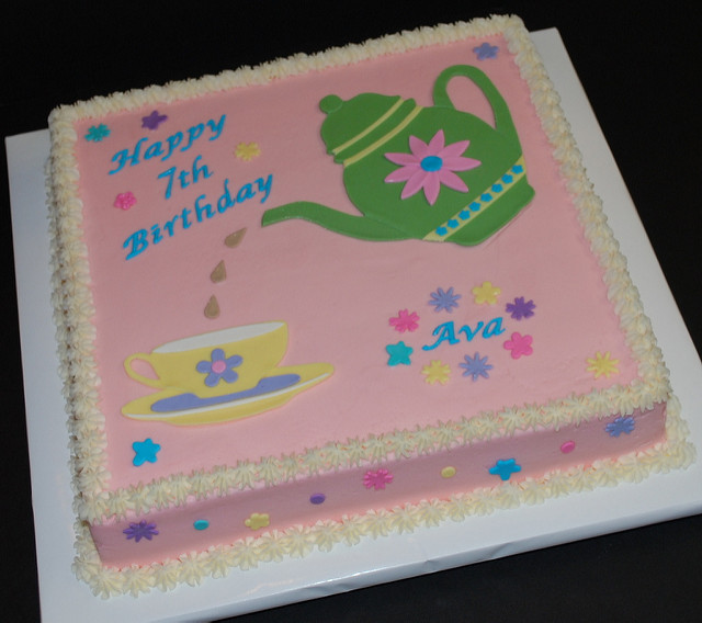 Tea Party Birthday Cake Tea Party Birthday Cake