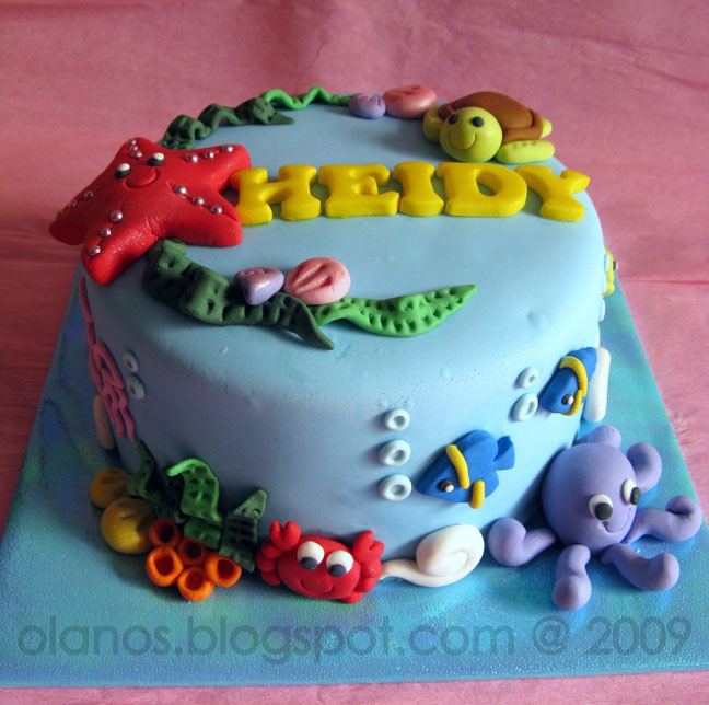 Under the Sea Birthday Cake Idea Under the Sea Birthday Cake Idea