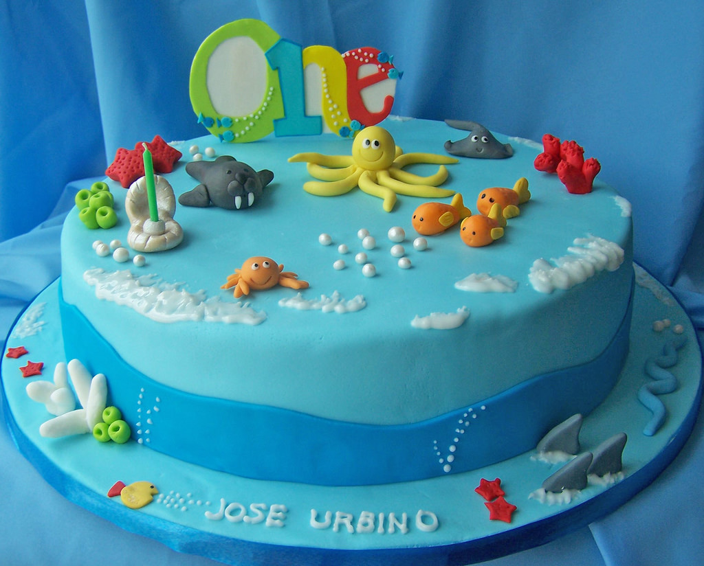 Under the Sea Birthday Cake Idea Under the Sea Birthday Cake Idea